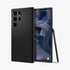 ACS05614 - Galaxy S23 Ultra Case Liquid Air in matte black showing the back